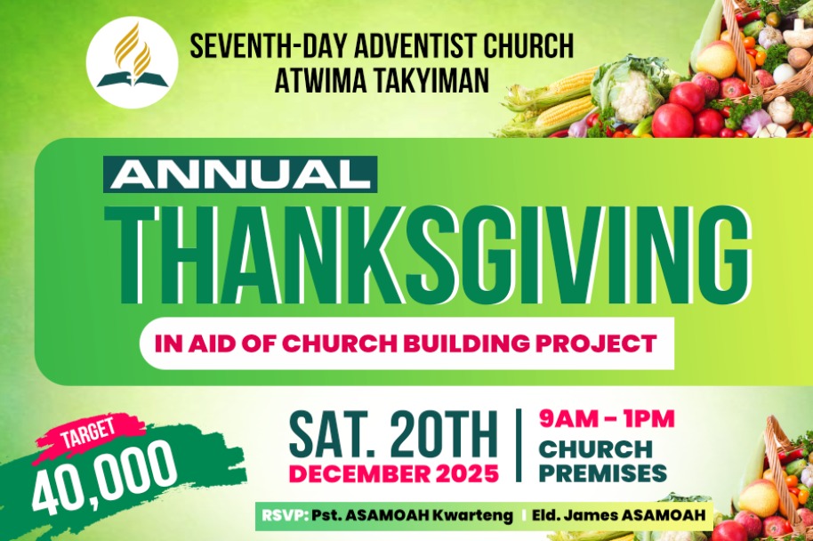 Seventh-Day Adventist Church Annual Thanksgiving